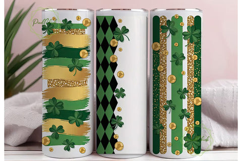 St. Patrick's Day Tumbler Wrap PNG Sublimation PixelChick 