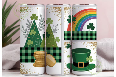 St. Patrick's Day Tumbler Wrap PNG Sublimation PixelChick 