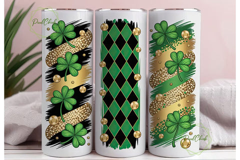 St. Patrick's Day Tumbler Wrap PNG Sublimation PixelChick 