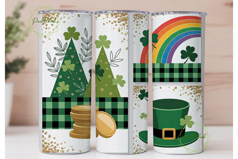 St. Patrick's Day Tumbler Wrap PNG Sublimation PixelChick 