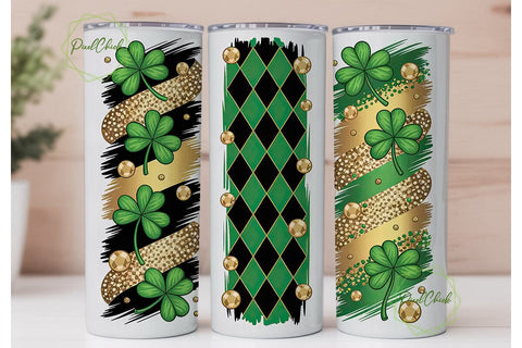 St. Patrick's Day Tumbler Wrap PNG Sublimation PixelChick 