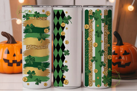 St. Patrick's Day Tumbler Wrap PNG Sublimation PixelChick 
