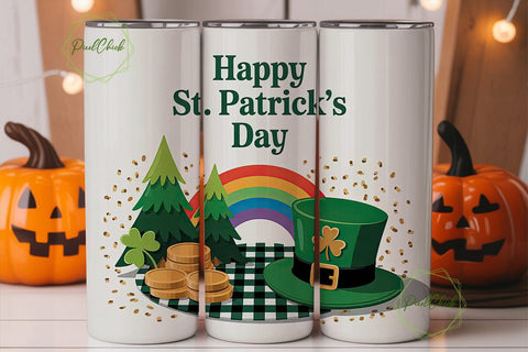 St. Patrick's Day Tumbler Wrap PNG Sublimation PixelChick 