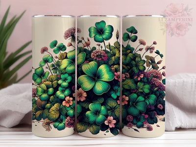 St Patrick’s Day Tumbler Wrap, Shamrock Sublimation, Clover Sublimation, Straight & Tapered Tumbler Wrap, Instant Digital Download Sublimation Li Zamperini 