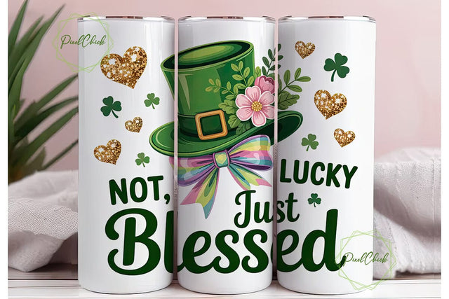 St. Patrick's Day Tumbler Wrap Sublimation PixelChick 