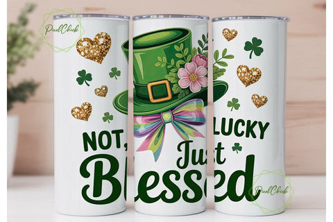 St. Patrick's Day Tumbler Wrap Sublimation PixelChick 