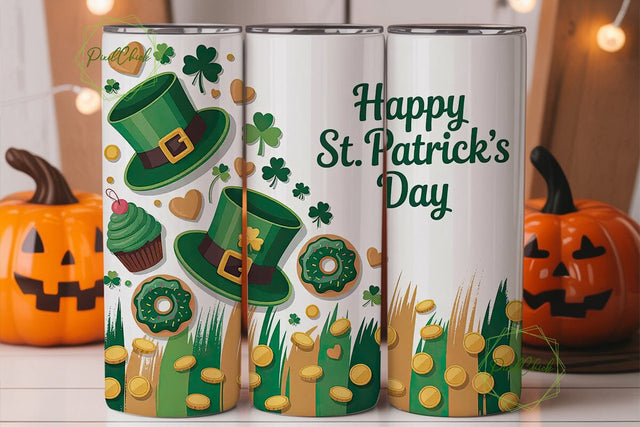 St. Patrick's Day Tumbler Wrap Sublimation PixelChick 