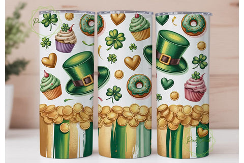 St. Patrick's Day Tumbler Wrap Sublimation PixelChick 