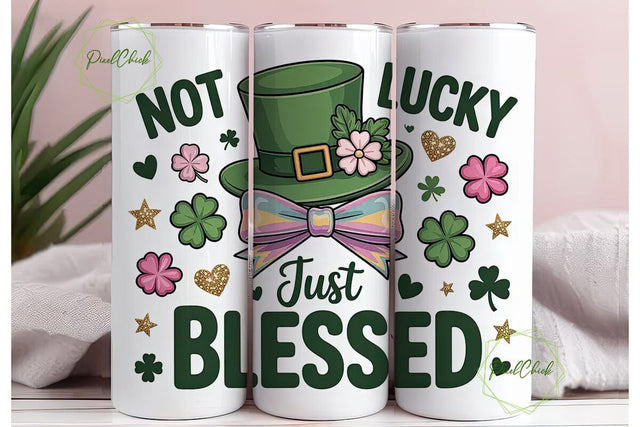 St. Patrick's Day Tumbler Wrap Sublimation PixelChick 