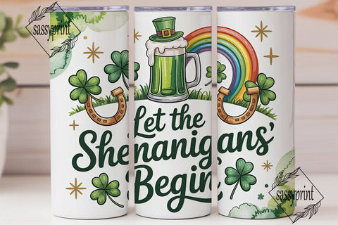 St. Patrick's Day Tumbler Wrap Sublimation sassyprint 