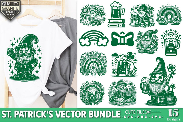 St Patrick's Day Vector Bundle, St Patrick's Day Quotes, Shamrock svg, Clover svg, Lucky svg, Irish svg, St Patrick's Day, Leprechaun svg SVG Creativeart88 