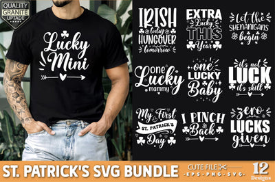 St Patrick's Day White SVG Bundle, Shamrock svg, Irish svg, St Patricks shirt SVG for Cricut, St Patrick's Day Quotes, Funny St Patricks Day Svg SVG Creativeart88 