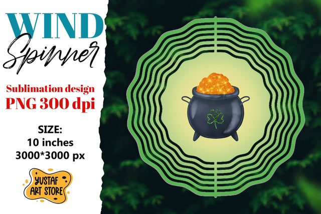 St. Patrick's Day wind spinner sublimation design Sublimation Yustaf Art Store 