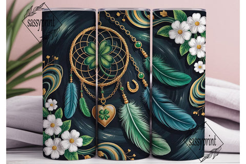 St. Patrick's Dreamcatcher 20oz Tumbler Sublimation sassyprint 