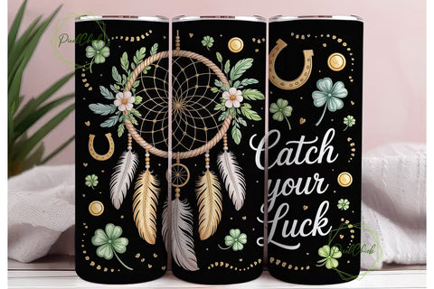 St. Patrick's Dreamcatcher Tumbler Wrap Sublimation PixelChick 