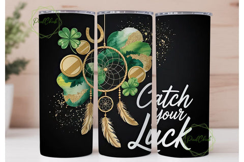 St. Patrick's Dreamcatcher Tumbler Wrap Sublimation PixelChick 