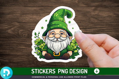 St patricks gnome Sticker Design Sublimation Regulrcrative 