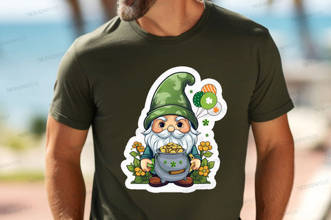 St patricks gnome Sticker Design Sublimation Regulrcrative 