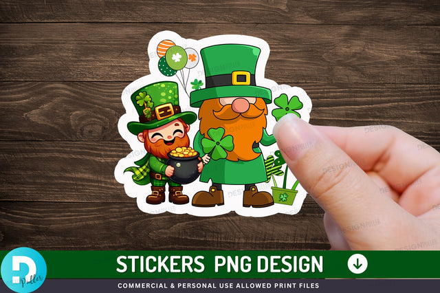 St patricks gnome Sticker Design Sublimation Regulrcrative 
