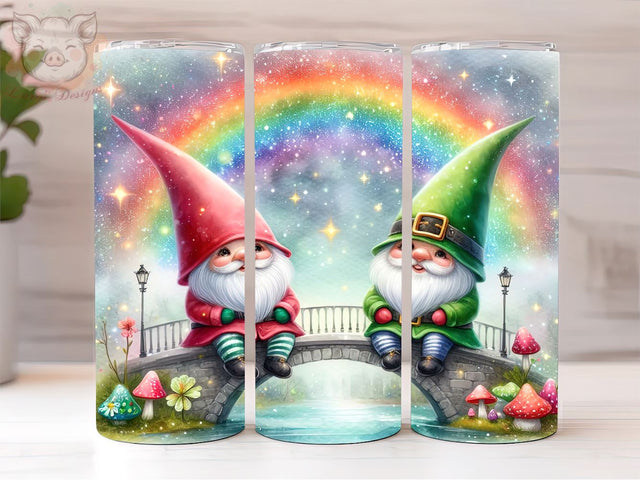 St Patrick's Gnome Tumbler Wrap, Gnome Tumbler Wrap, St Patrick's PNG Downloads, 20oz Tumbler Png, Sublimation Design, Digital, Digital Download PNG Sublimation Lara' s Designs 