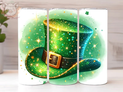 St. Patricks Hat Glitter Tumbler Png, st patricks Day tumbler png, St Patrick's PNG Downloads, 20oz Tumbler Png, Sublimation Design, Digital, Digital Download PNG Sublimation Lara' s Designs 