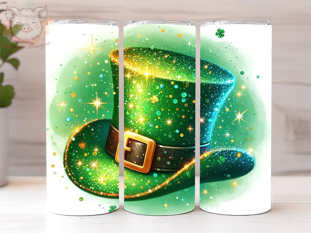 St. Patricks Hat Glitter Tumbler Png, st patricks Day tumbler png, St Patrick's PNG Downloads, 20oz Tumbler Png, Sublimation Design, Digital, Digital Download PNG Sublimation Lara' s Designs 