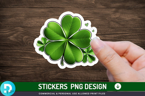 St Patricks Leaf Sticker Design Sublimation Regulrcrative 