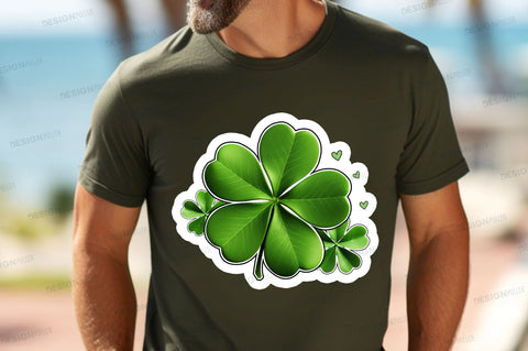St Patricks Leaf Sticker Design Sublimation Regulrcrative 