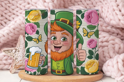 St. Patrick's Leprechaun 20oz Tumbler Sublimation DesignSVG 