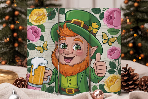St. Patrick's Leprechaun 20oz Tumbler Sublimation DesignSVG 