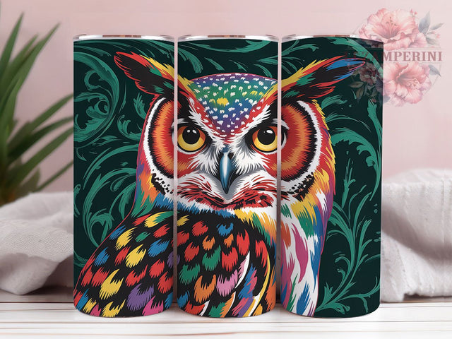 St Patrick’s Owl Shamrock Lucky Tumbler, Lucky Tumbler, Shamrock Wrap, Irish Holiday, Festive Design, Sublimation Cup, 20Oz Tumbler Sublimation Li Zamperini 