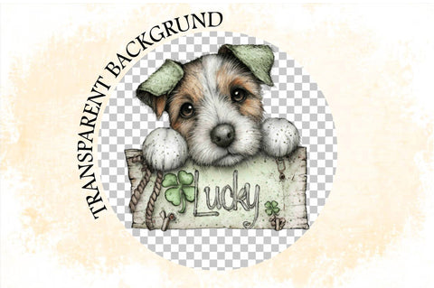 St. Patrick's Puppy Clipart PNG Sublimation SVGArt 