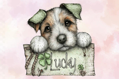 St. Patrick's Puppy Clipart PNG Sublimation SVGArt 