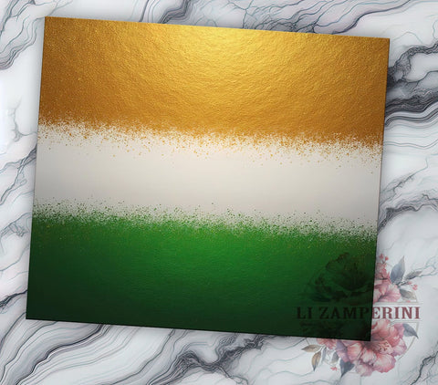 St. Patrick's Shamrock Irish Green Tumbler, Irish Tumbler Wrap, 20oz Tumbler, Shamrock Design, Irish Drinkware, Holiday Gifts Sublimation Li Zamperini 