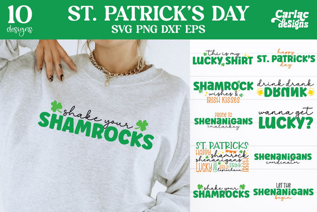 St Patricks Shirt SVG Bundle SVG Carla C Designs 