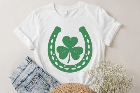 St patricks Shoe with clover St patrick's Day Quote SVG Tshirt Design, Irish svg SVG FiveStarCrafting 