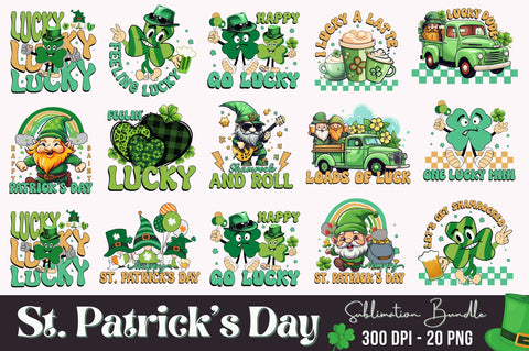 St. Patrick's Sublimation Bundle Sublimation Regulrcrative 