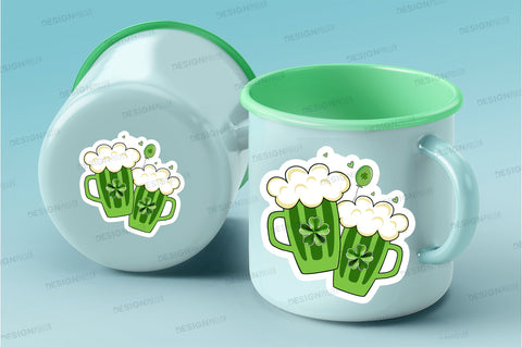 St Patricks Wine Sticker Design Sublimation Regulrcrative 