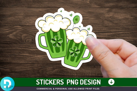 St Patricks Wine Sticker Design Sublimation Regulrcrative 