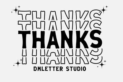 Stacked Font Font Dm Letter Studio 