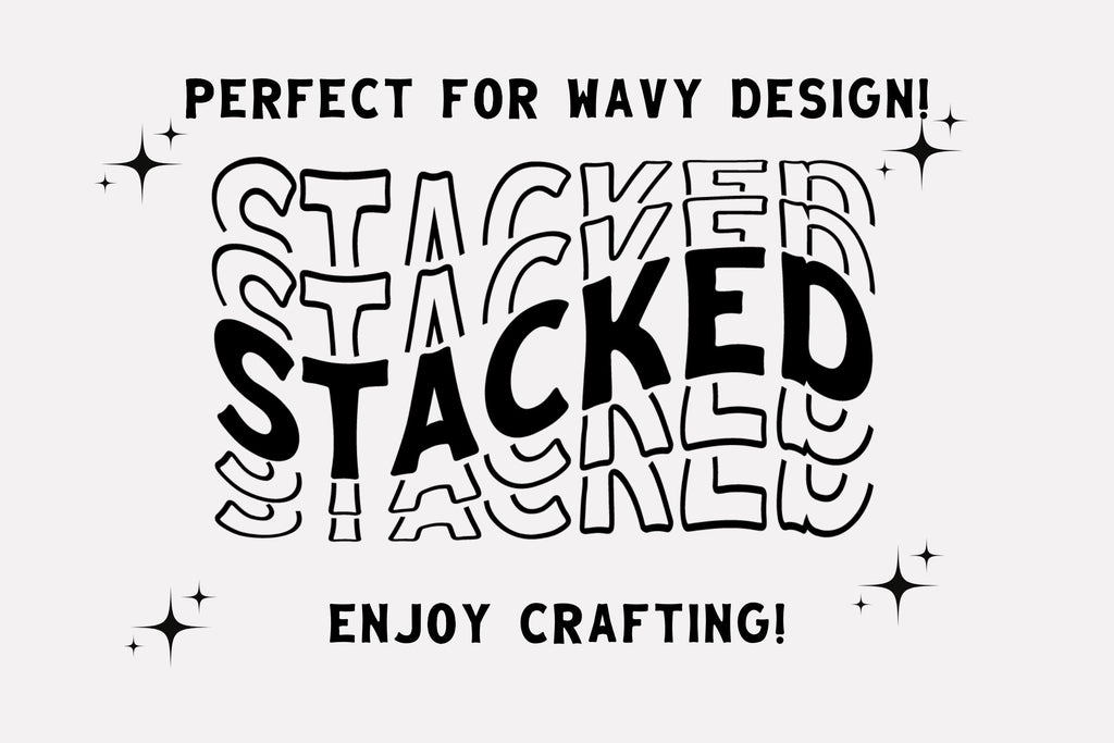 Stacking Fonts Stacked Font - So Fontsy