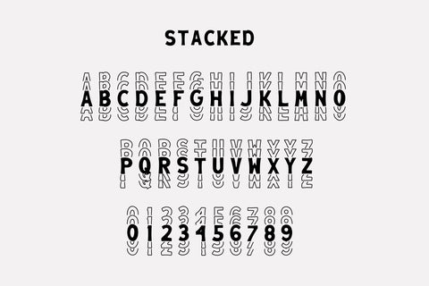 Stacked Font Font Dm Letter Studio 
