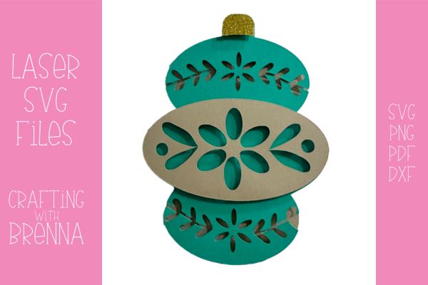 Stacked Layered Ornament Laser SVG File SVG Crafting With Brenna 