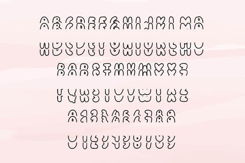 Stacked Monogram Font Dm Letter Studio 