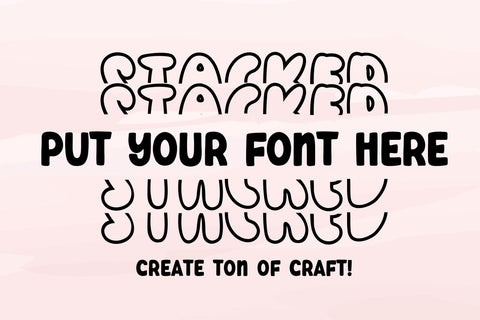 Stacked Monogram Font Dm Letter Studio 