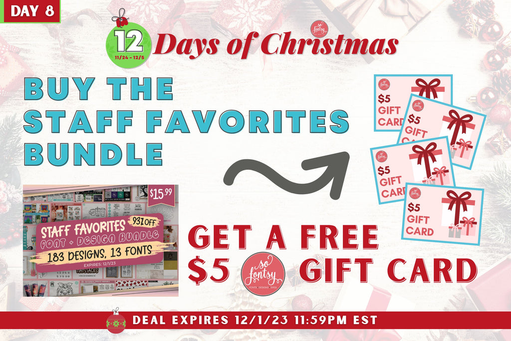 Staff Favorites Font + Design Bundle - So Fontsy