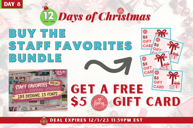 Staff Favorites Font + Design Bundle Bundle So Fontsy Design Shop 