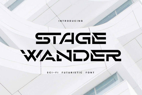 Stage Wander – Futuristic Font Arterfak Project 