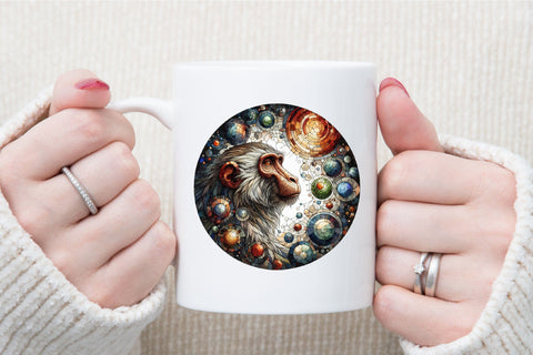 Stained Glass Animal Sublimation Clipart Sublimation designartist 