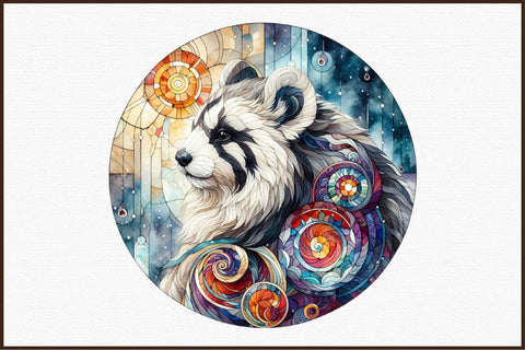 Stained Glass Animal Sublimation Clipart Sublimation designartist 